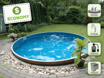 Сглобяем басейн AZURO 400DL с филтрация -  пакет ECONOMY