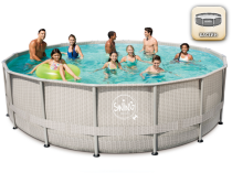 Басейн с тръбна конструкция Swing Elite Frame ратан