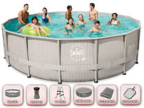 Басейн с тръбна конструкция Swing Elite Frame 427 x 107 см Супер пакет