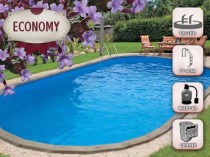 Басейн IBIZA 0 DL с осветление и филтрация