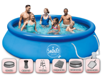 Надуваем басейн Swing Quick Set® 457 x 107 см
