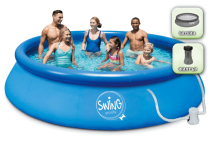 Надуваем басейн Swing Quick Set® 457 x 107 см