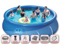 Надуваем басейн Swing Quick Set® 549 x 122 см супер пакет