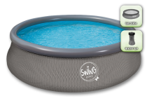 Надуваем басейн Swing Quick Set® 366 x 91 см с филтър - ратан