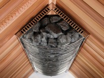 Печка за сауна Sawotec 9 kW - ъглов модел 