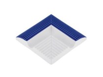 Порцеланов вътрешен ъгъл Cobalt Striped